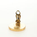 CHANEL Earring metal Gold Tone CC Auth 180939M-11