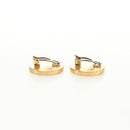 CHANEL Earring metal Gold Tone CC Auth 180939M-14