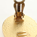 CHANEL Earring metal Gold Tone CC Auth 180939M-7