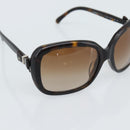 CHANEL Tortoise Pattern Sunglasses plastic Brown CC Auth 180941-7