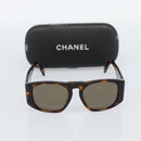 CHANEL Tortoise Pattern Sunglasses plastic Brown CC Auth 180942-12
