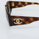 CHANEL Tortoise Pattern Sunglasses plastic Brown CC Auth 180942-6