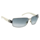 CHANEL Sunglasses plastic White CC Auth 180943-1