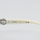 CHANEL Sunglasses plastic White CC Auth 180943-10