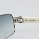 CHANEL Sunglasses plastic White CC Auth 180943-14