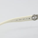 CHANEL Sunglasses plastic White CC Auth 180943-11