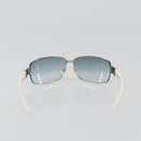 CHANEL Sunglasses plastic White CC Auth 180943-2