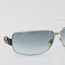 CHANEL Sunglasses plastic White CC Auth 180943-5