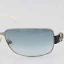 CHANEL Sunglasses plastic White CC Auth 180943-7