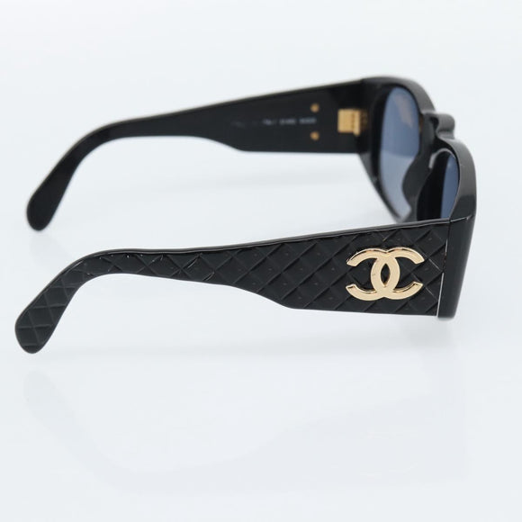 CHANEL Sunglasses plastic Black CC Auth 180944M