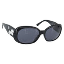 CHANEL Camelia Sunglasses plastic Black CC Auth 180945-1