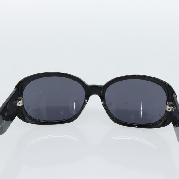 CHANEL Camelia Sunglasses plastic Black CC Auth 180945
