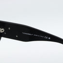CHANEL Camelia Sunglasses plastic Black CC Auth 180945-10