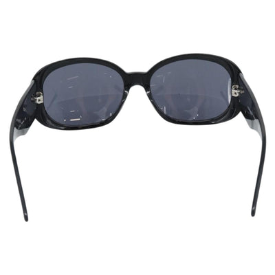 CHANEL Camelia Sunglasses plastic Black CC Auth 180945 - 0