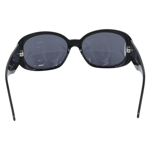 CHANEL Camelia Sunglasses plastic Black CC Auth 180945