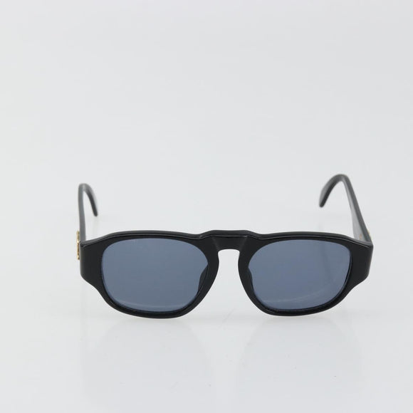 CHANEL Sunglasses plastic Black CC Auth 180946