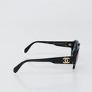 CHANEL Sunglasses plastic Black CC Auth 180946-4