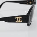 CHANEL Sunglasses plastic Black CC Auth 180946-7