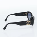 CHANEL Sunglasses plastic Black CC Auth 180948M-3
