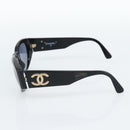 CHANEL Sunglasses plastic Black CC Auth 180948M-5