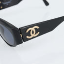 CHANEL Sunglasses plastic Black CC Auth 180948M-6