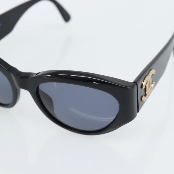 CHANEL Sunglasses plastic Black CC Auth 180948M