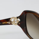 GUCCI Sunglasses plastic Brown Auth 180949M-13