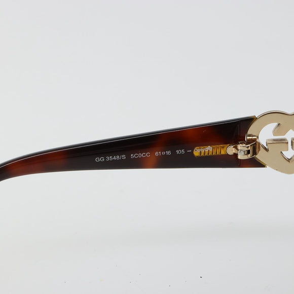 GUCCI Sunglasses plastic Brown Auth 180949M