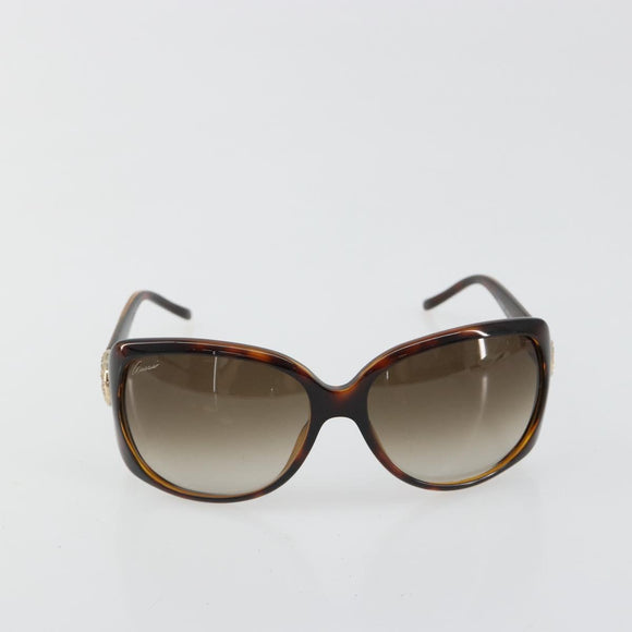 GUCCI Sunglasses plastic Brown Auth 180949M