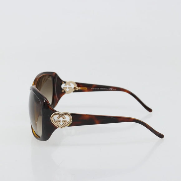 GUCCI Sunglasses plastic Brown Auth 180949M