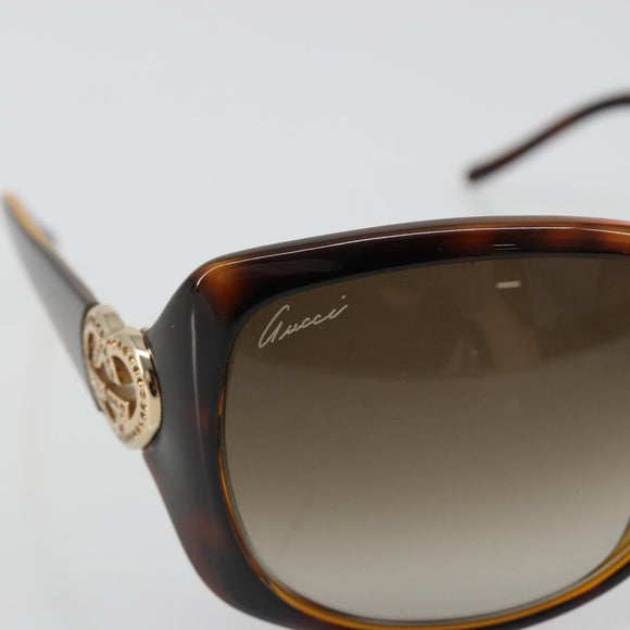 GUCCI Sunglasses plastic Brown Auth 180949M