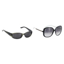 GUCCI Sunglasses plastic 2 Set Khaki Black Auth 180950-1