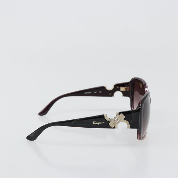 Salvatore Ferragamo Gancini Sunglasses plastic Purple Auth 180951M