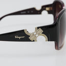 Salvatore Ferragamo Gancini Sunglasses plastic Purple Auth 180951M-7