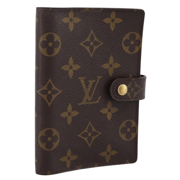 LOUIS VUITTON Monogram Agenda PM Day Planner Cover R20005 LV Auth 180952