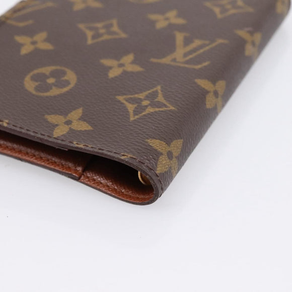 LOUIS VUITTON Monogram Agenda PM Day Planner Cover R20005 LV Auth 180952
