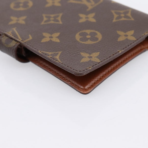 LOUIS VUITTON Monogram Agenda PM Day Planner Cover R20005 LV Auth 180952