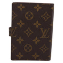 LOUIS VUITTON Monogram Agenda PM Day Planner Cover R20005 LV Auth 180952-3