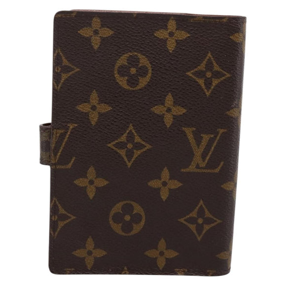 LOUIS VUITTON Monogram Agenda PM Day Planner Cover R20005 LV Auth 180952