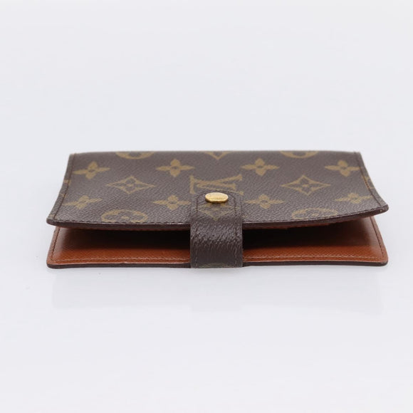 LOUIS VUITTON Monogram Agenda PM Day Planner Cover R20005 LV Auth 180952
