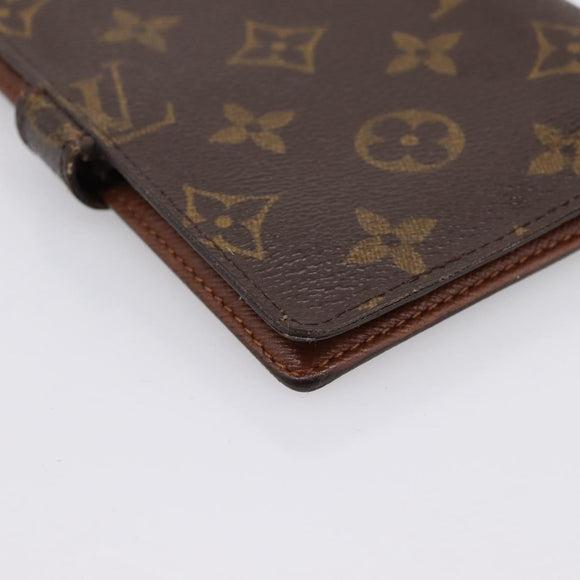 LOUIS VUITTON Monogram Agenda PM Day Planner Cover R20005 LV Auth 180953