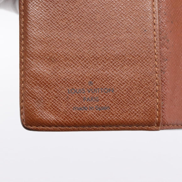 LOUIS VUITTON Monogram Agenda PM Day Planner Cover R20005 LV Auth 180953