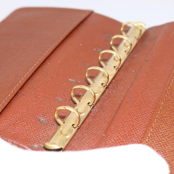 LOUIS VUITTON Monogram Agenda PM Day Planner Cover R20005 LV Auth 180953