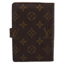 LOUIS VUITTON Monogram Agenda PM Day Planner Cover R20005 LV Auth 180953-3