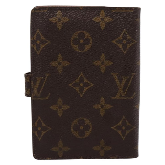 LOUIS VUITTON Monogram Agenda PM Day Planner Cover R20005 LV Auth 180953