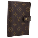 LOUIS VUITTON Monogram Agenda PM Day Planner Cover R20005 LV Auth 180954-1