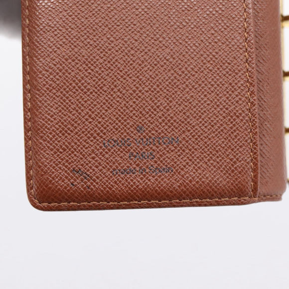 LOUIS VUITTON Monogram Agenda PM Day Planner Cover R20005 LV Auth 180954