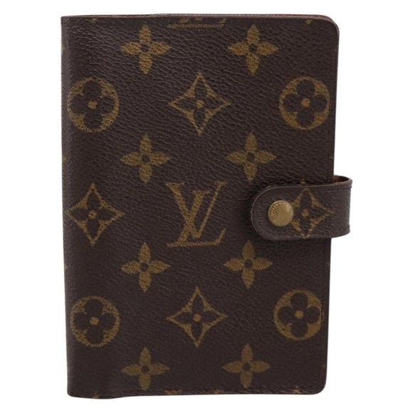 LOUIS VUITTON Monogram Agenda PM Day Planner Cover R20005 LV Auth 180954