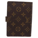 LOUIS VUITTON Monogram Agenda PM Day Planner Cover R20005 LV Auth 180954-2