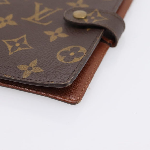 LOUIS VUITTON Monogram Agenda PM Day Planner Cover R20005 LV Auth 180954